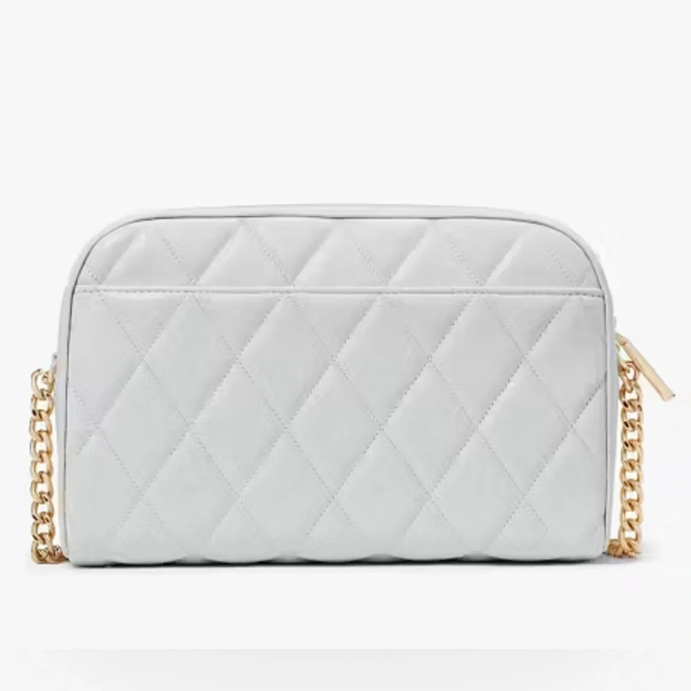 NWT Kate Spade Carey Chain Camera Bag in Stone Path Gray